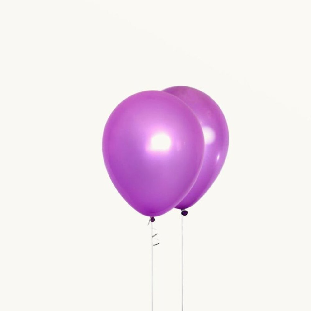 25- 12" Neon Purple Ballons